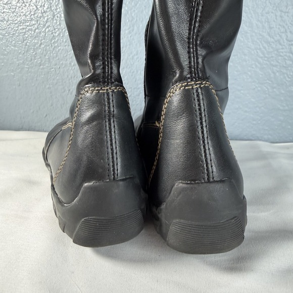 Remonte by Rieker Women EU 39 Liv 79 Tall Black Leather Riding Boots Zip EUC - Picture 5 of 7